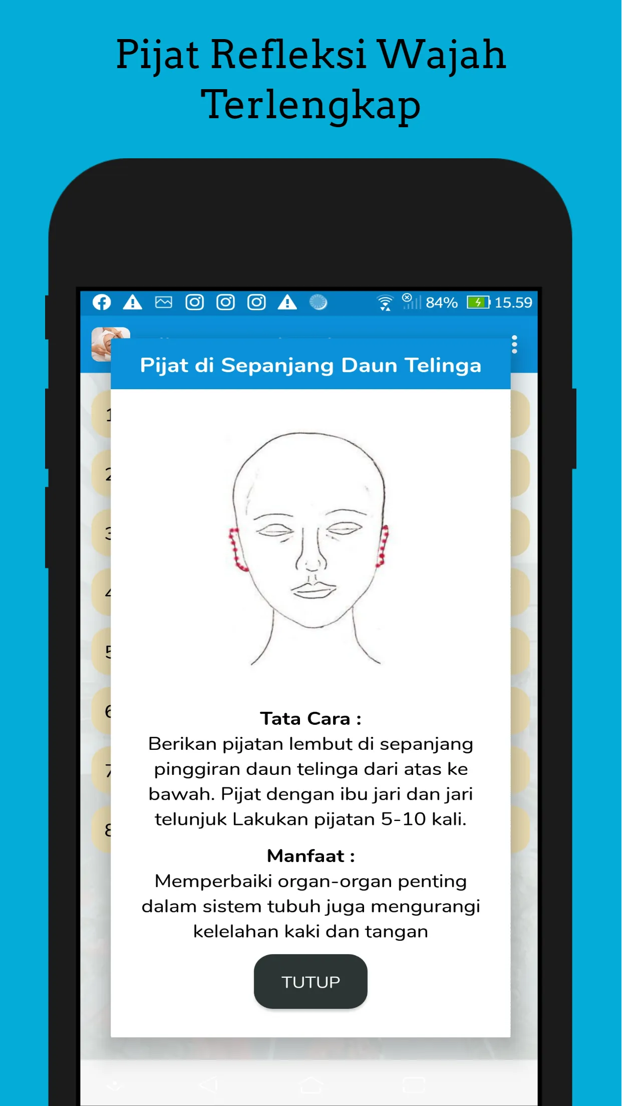 Pijat Refleksi Wajah Lengkap | Indus Appstore | Screenshot