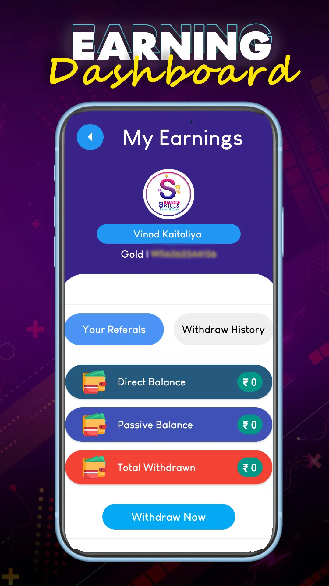 Skills Earner - Learn & Earn | Indus Appstore | Screenshot