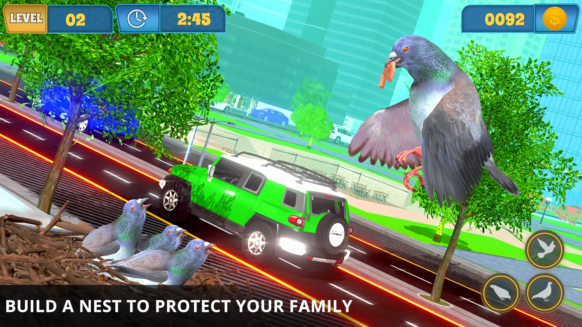 Flying Pigeon Bird simulator | Indus Appstore | Screenshot