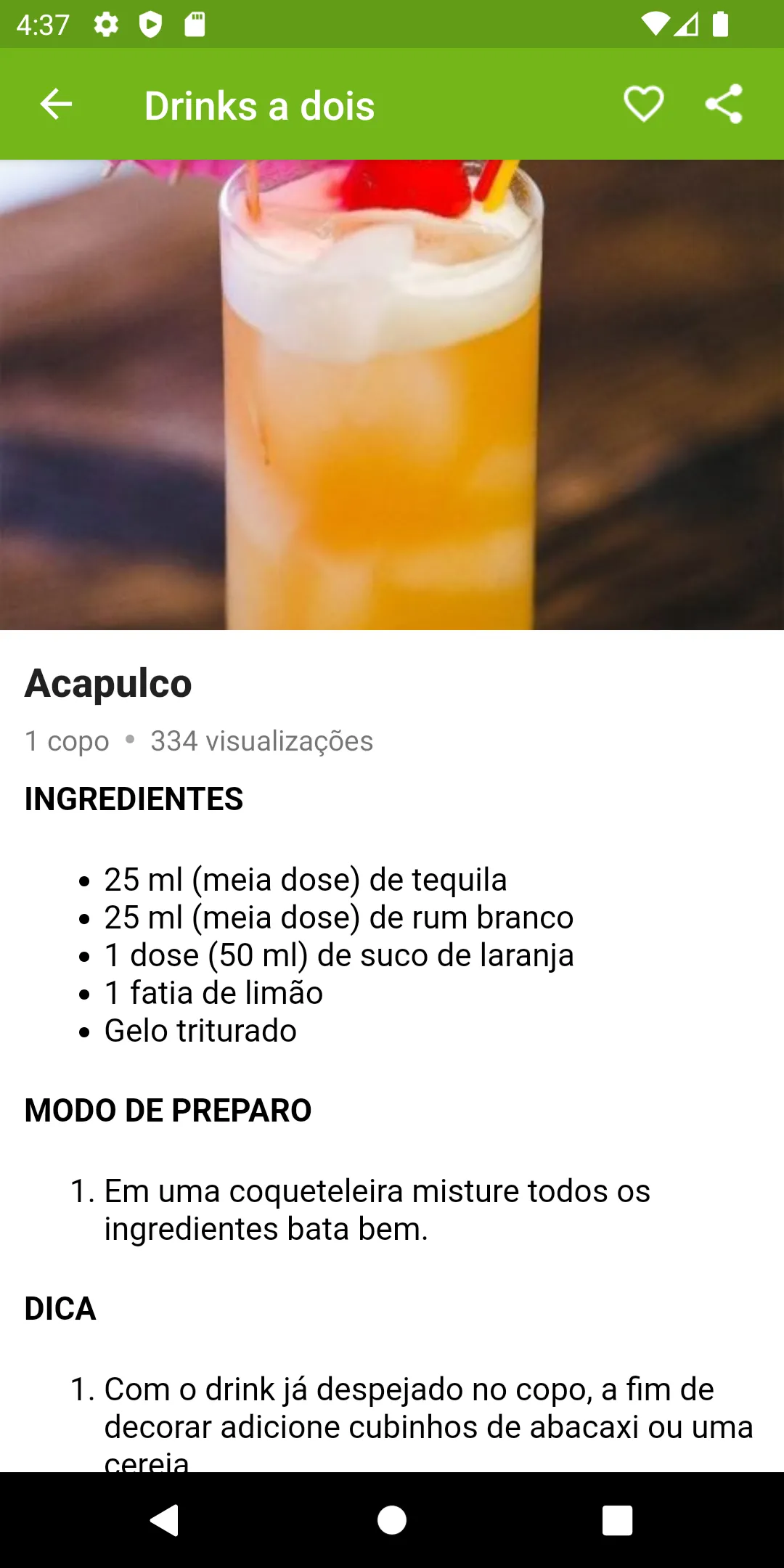 Drinkoteca: Receitas de drinks | Indus Appstore | Screenshot