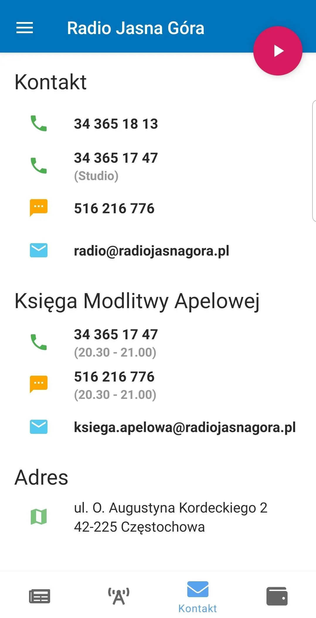 Radio Jasna Góra | Indus Appstore | Screenshot