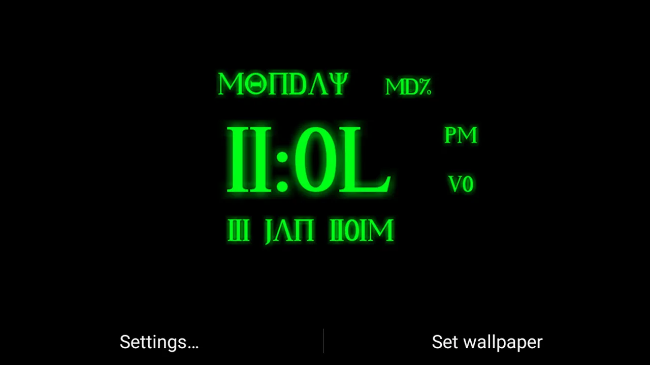 Roman Digital Clock Lwp | Indus Appstore | Screenshot