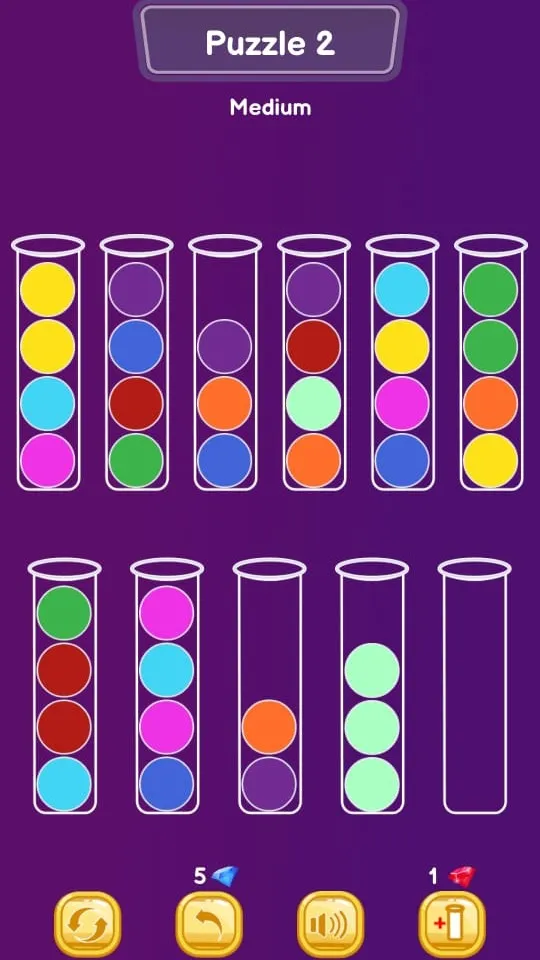 Bubble Sort Color Puzzle | Indus Appstore | Screenshot