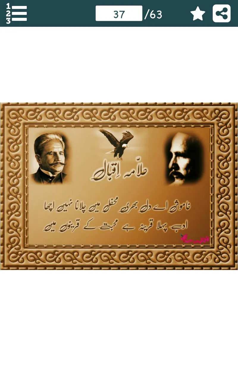 علامہ اقبال کی شاعری- Allama I | Indus Appstore | Screenshot