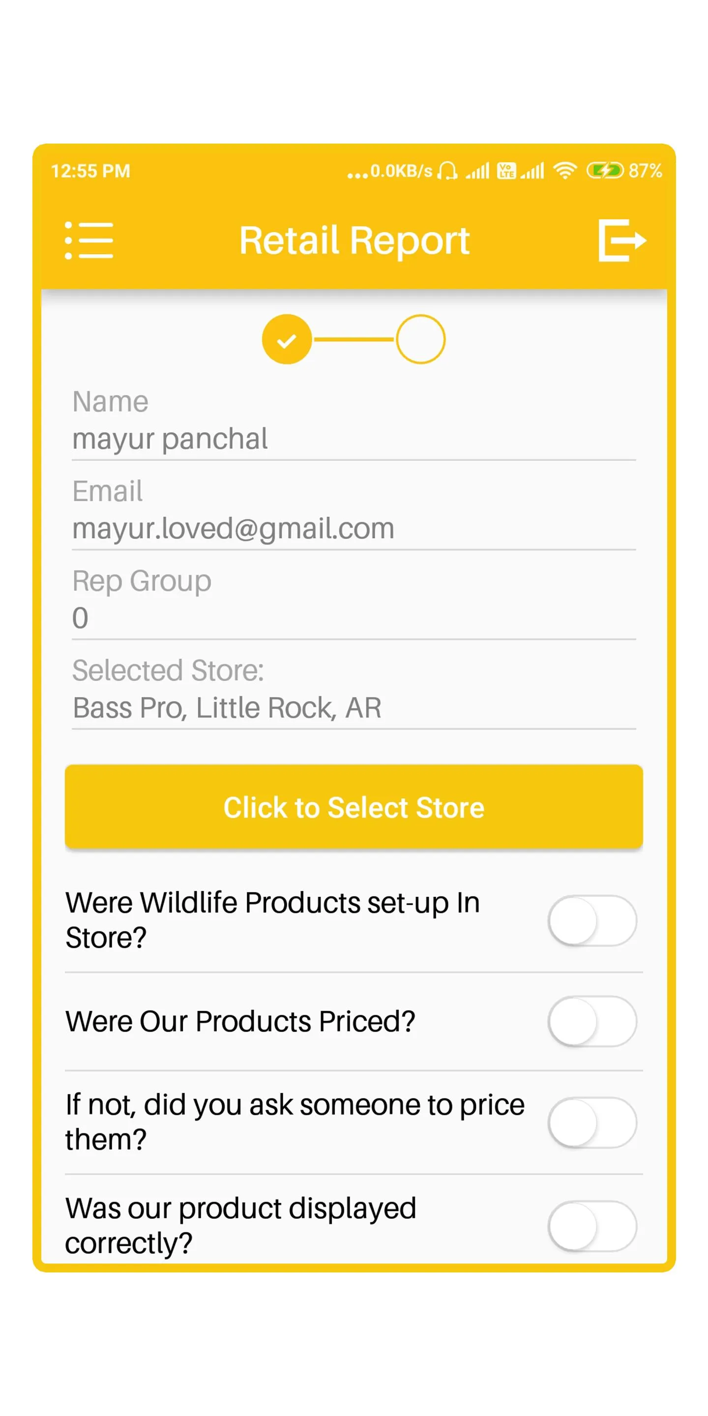 Wildlife Sales Reporting | Indus Appstore | Screenshot