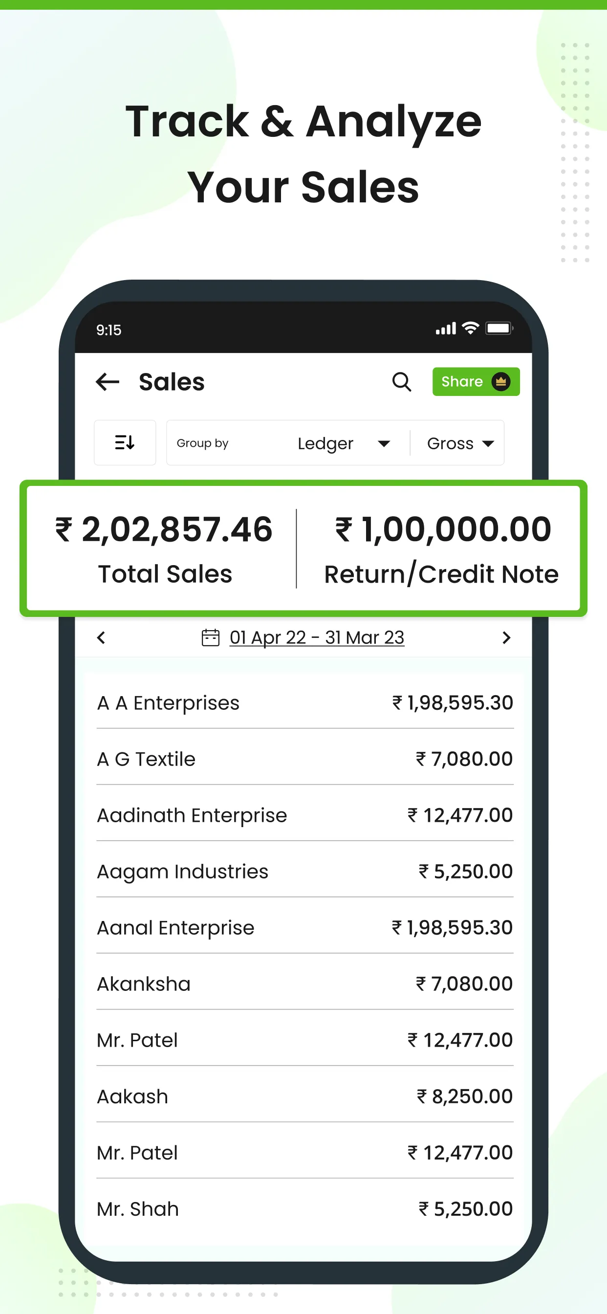 Tally on Mobile - Livekeeping | Indus Appstore | Screenshot