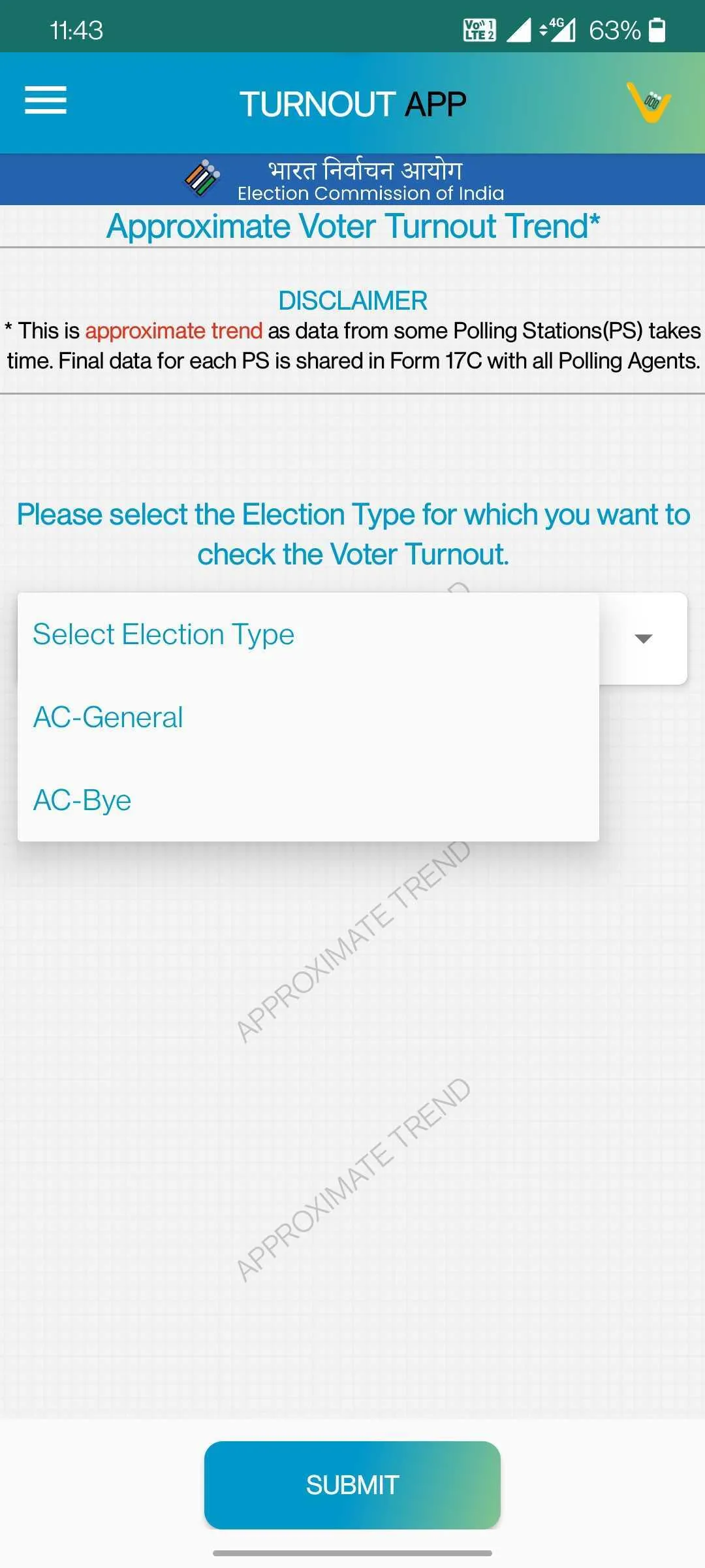 Voter Turnout | Indus Appstore | Screenshot