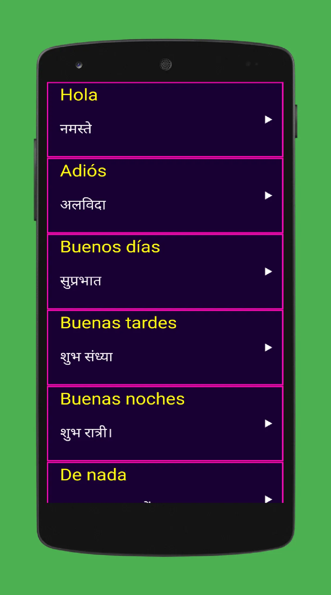 Learn Spanish From Hindi | Indus Appstore | Screenshot