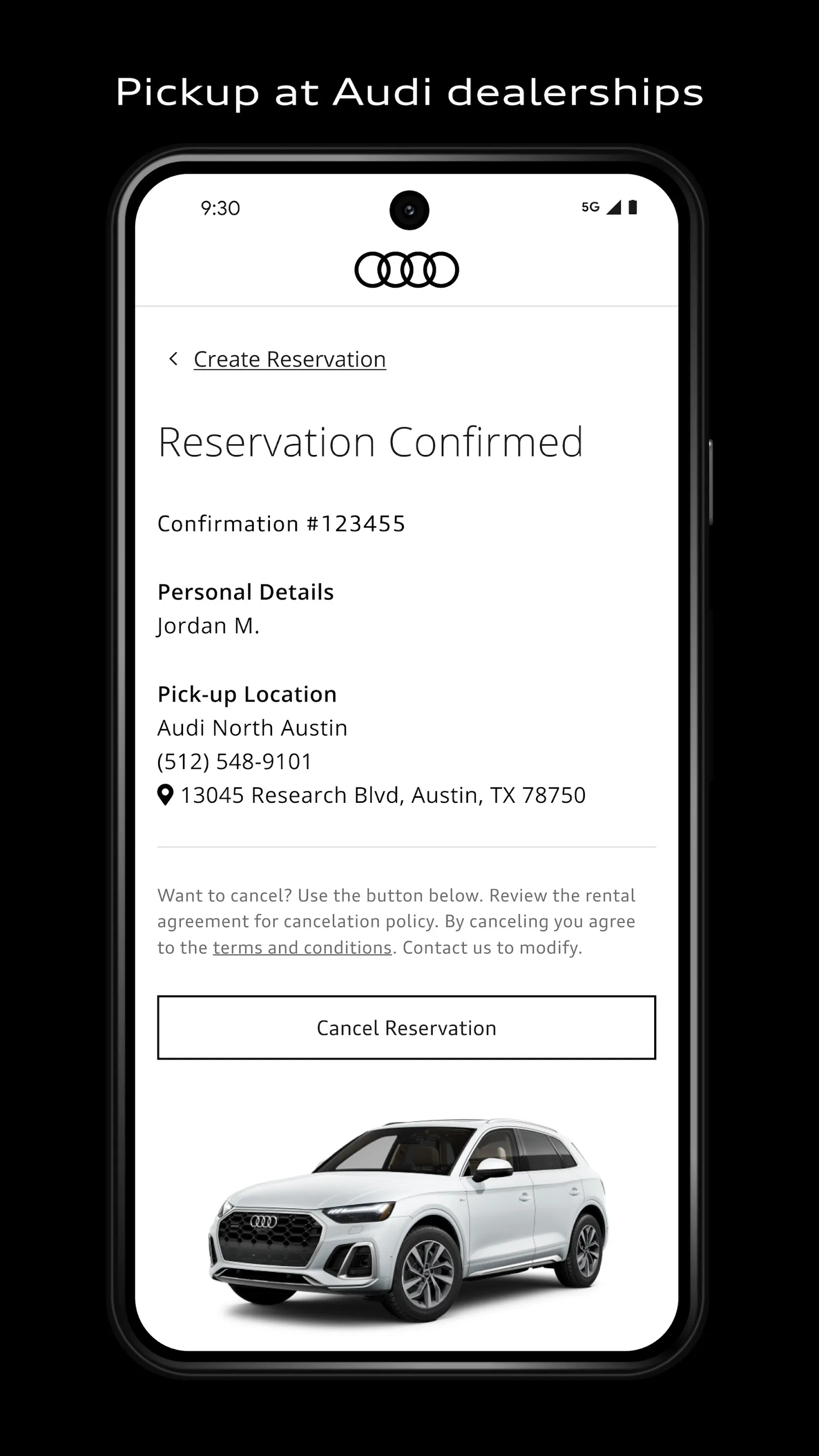 Audi on demand Car Rental | Indus Appstore | Screenshot