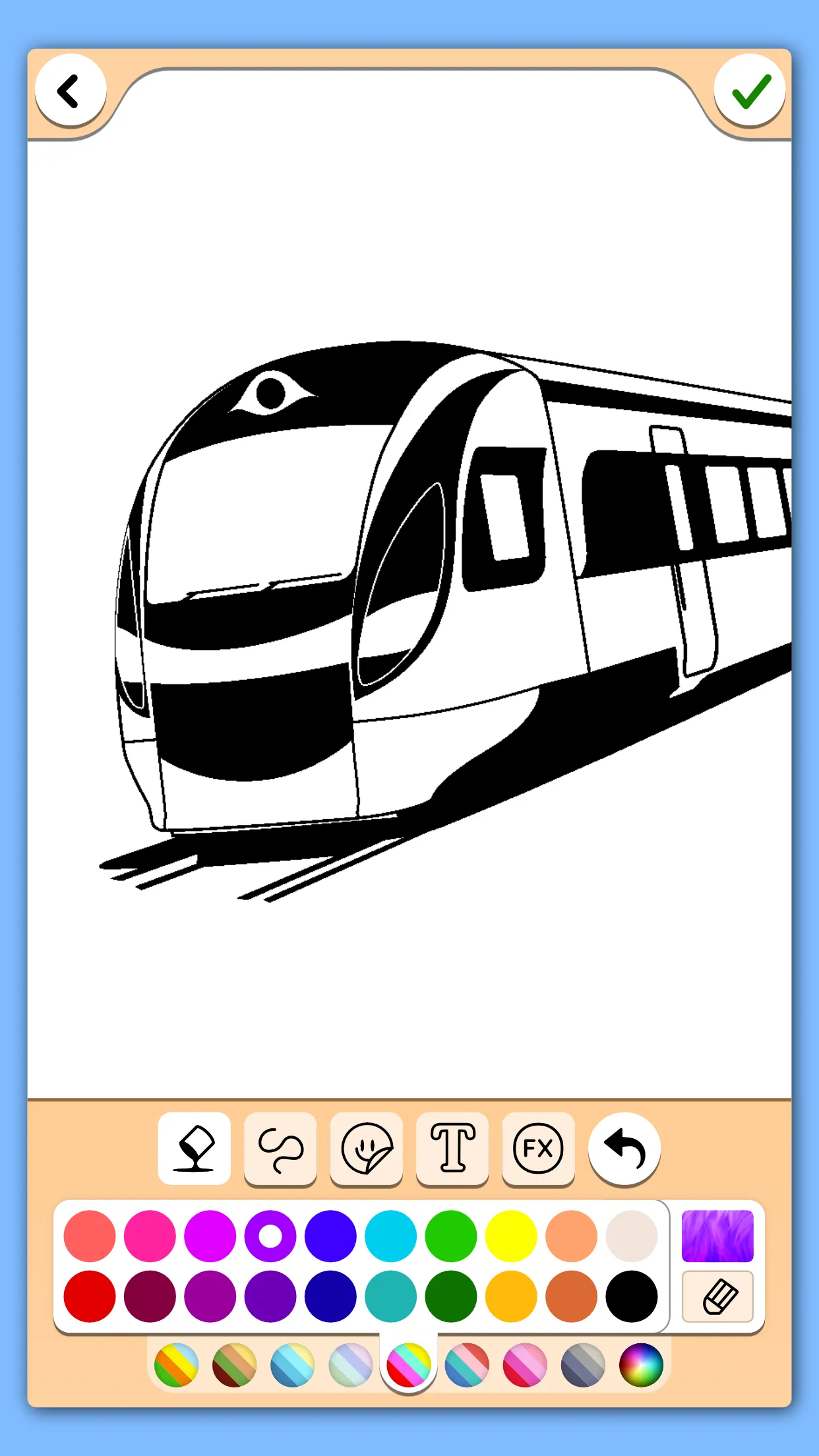 Train game: coloring book. | Indus Appstore | Screenshot
