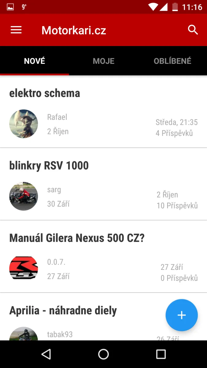 Motorkáři.cz | Indus Appstore | Screenshot