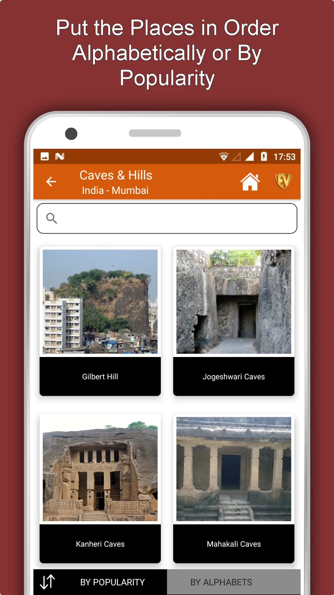 Famous Caves and Hills Travel  | Indus Appstore | Screenshot