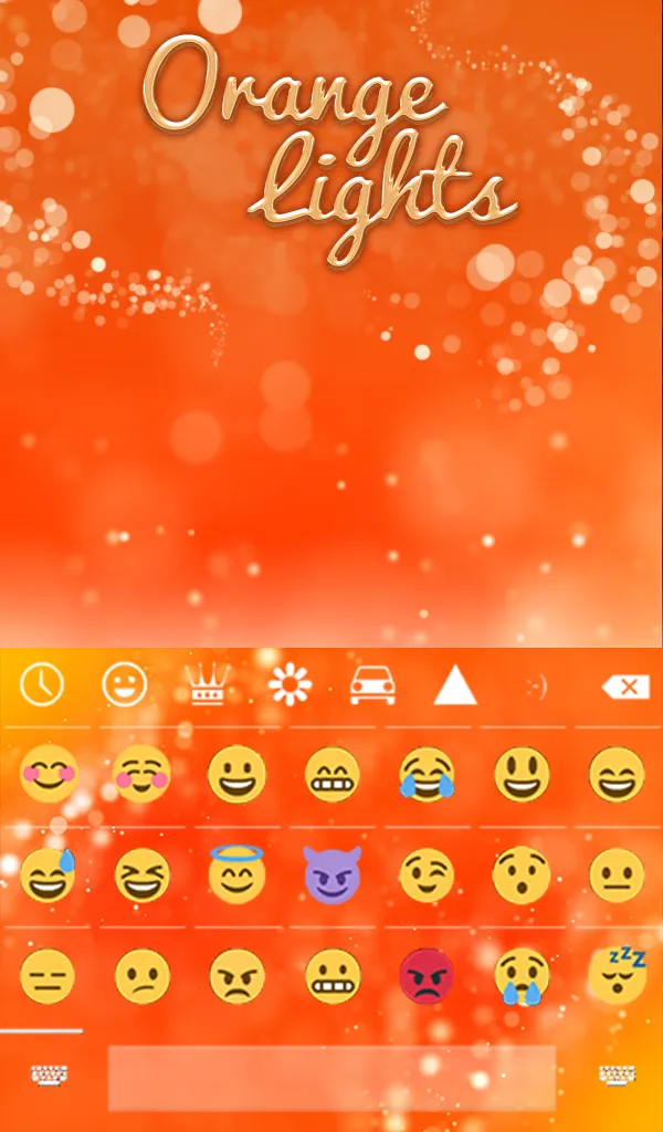 Orange Lights Wallpaper Theme | Indus Appstore | Screenshot