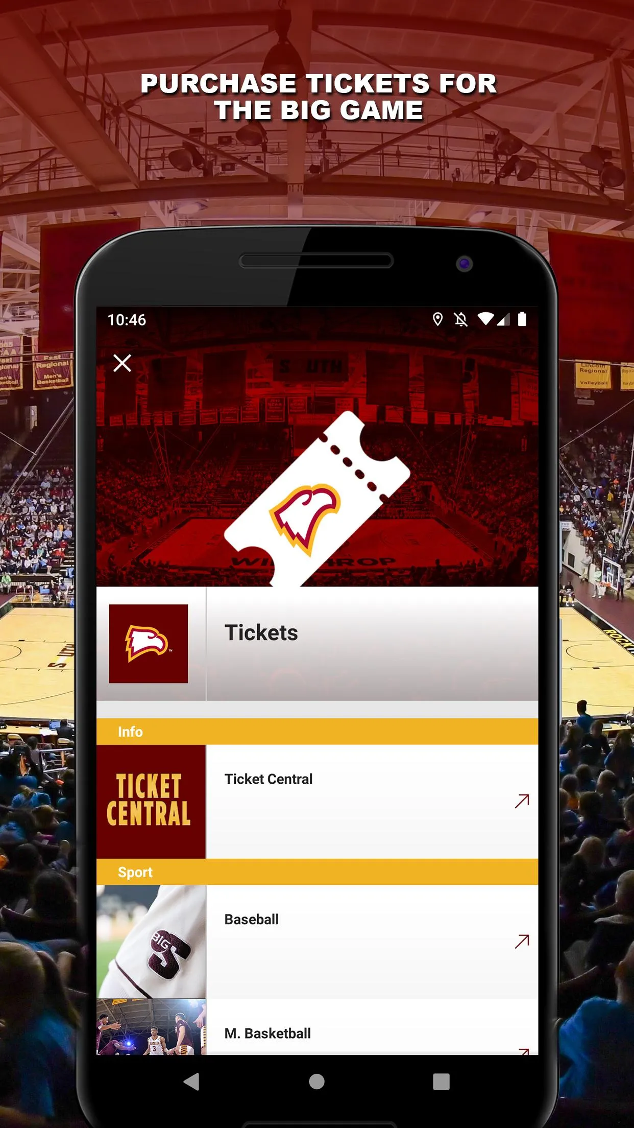 Winthrop Athletics | Indus Appstore | Screenshot