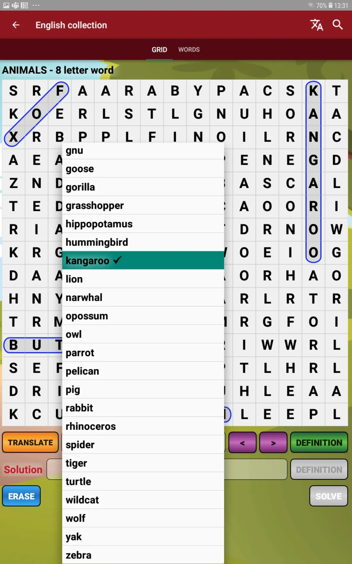 Word Search & Definition (LX) | Indus Appstore | Screenshot