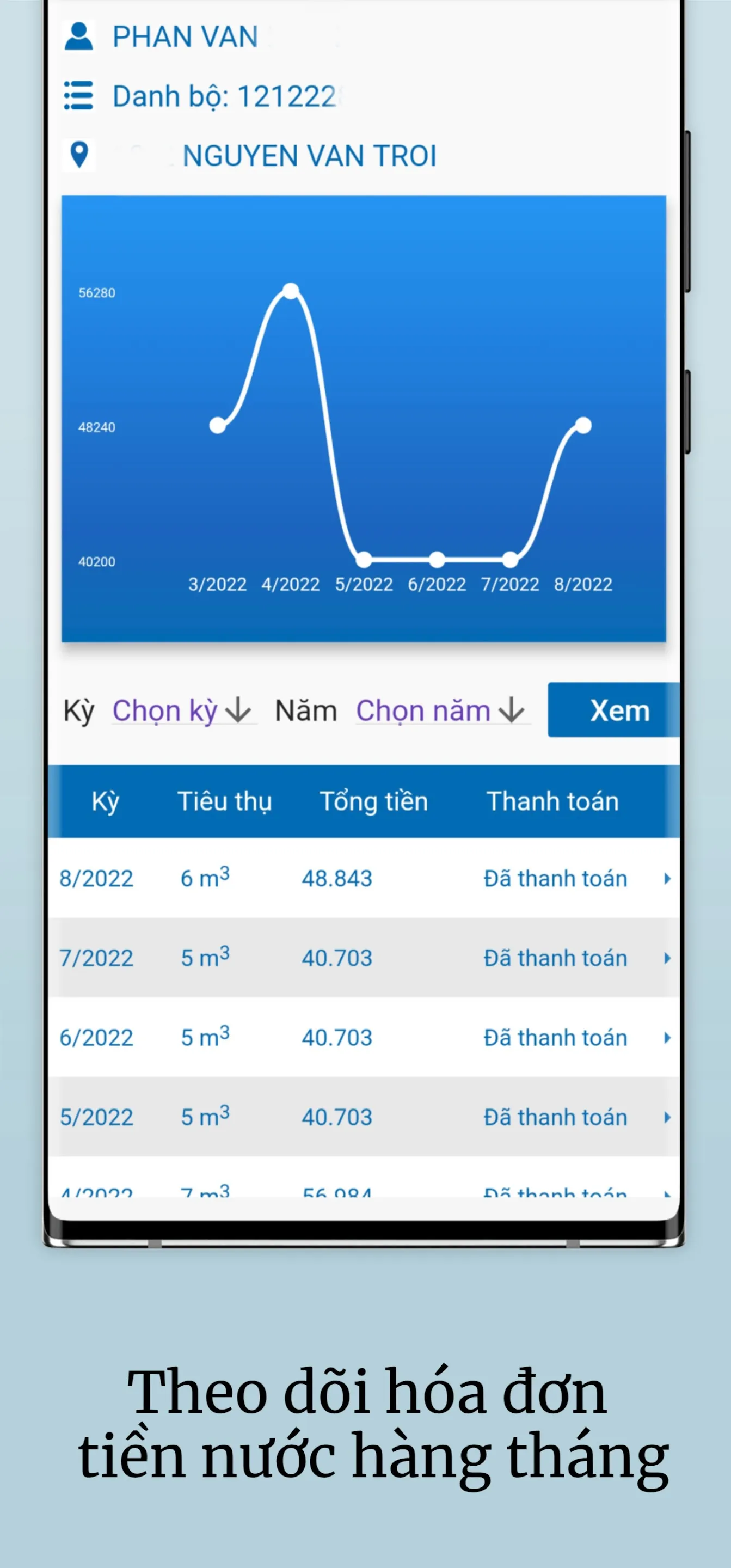 Chăm Sóc Khách Hàng SAWACO | Indus Appstore | Screenshot