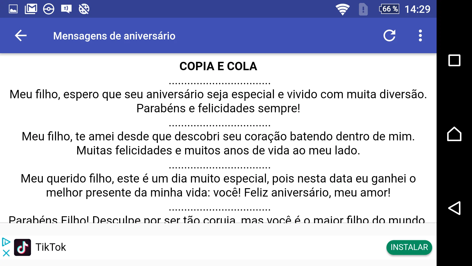 Meu filho seu aniversário | Indus Appstore | Screenshot