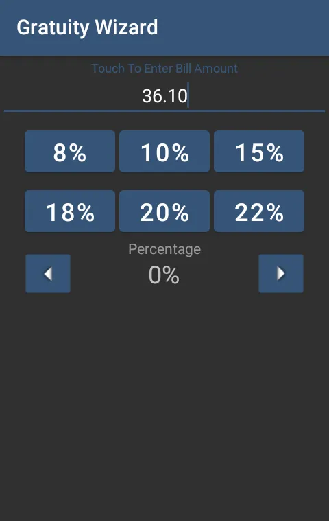 Gratuity Wizard (tip calculato | Indus Appstore | Screenshot