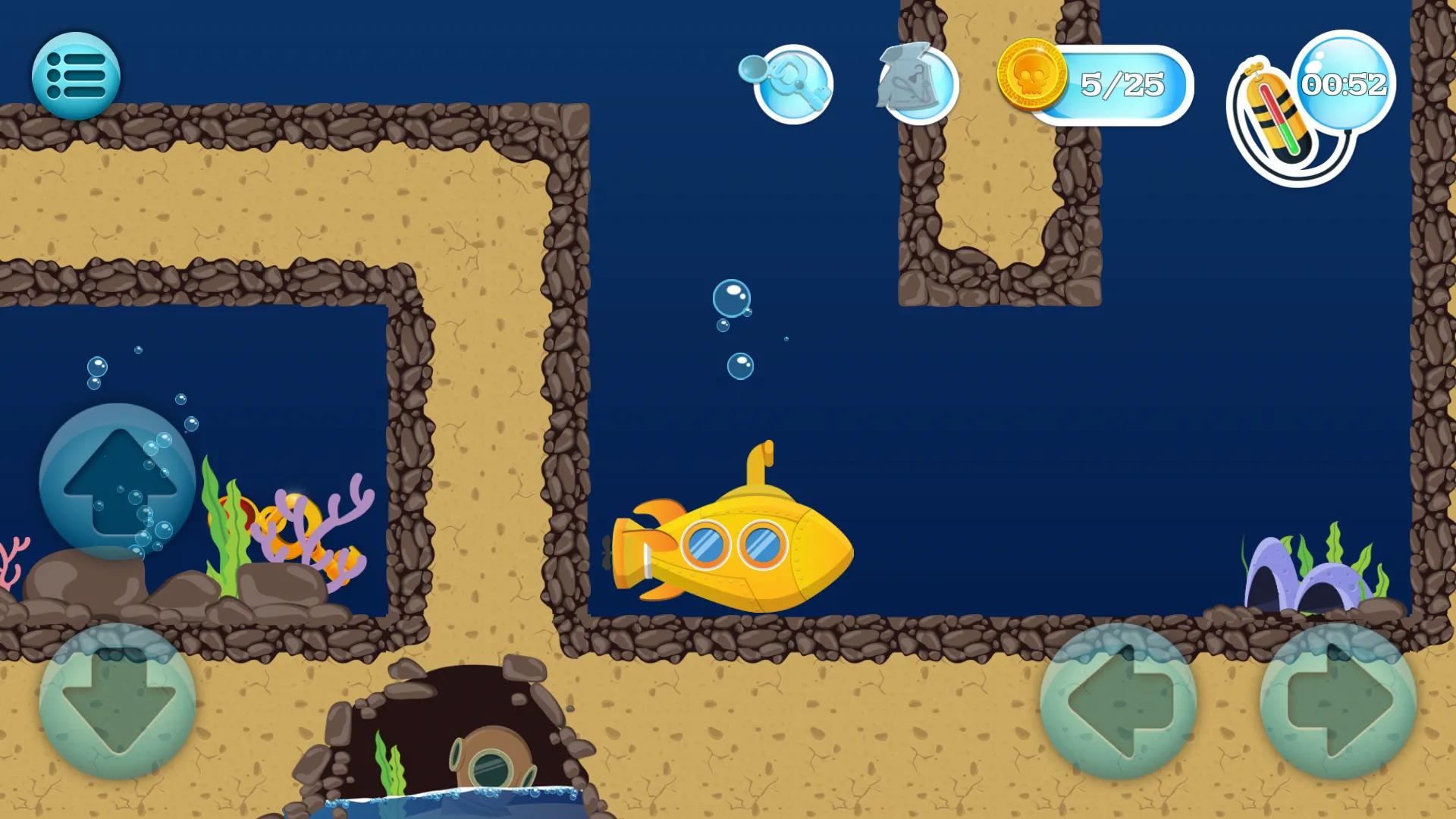 Underwater Maze - submarine ad | Indus Appstore | Screenshot