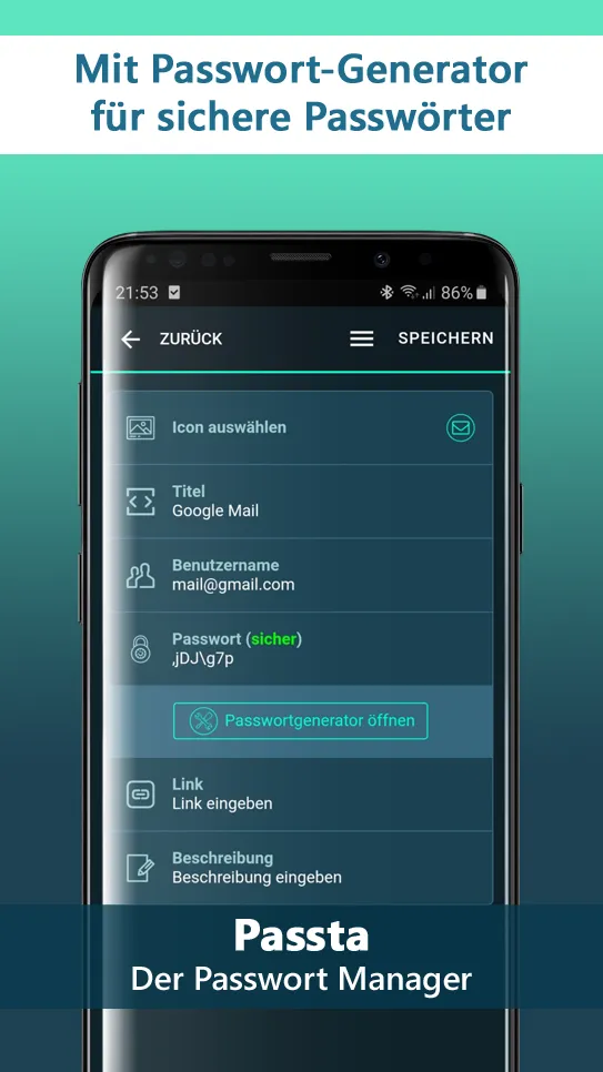 Passta - der Passwort Manager | Indus Appstore | Screenshot