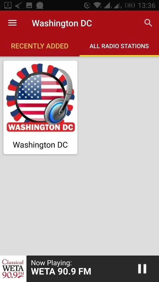 Washington DC Radio Stations | Indus Appstore | Screenshot