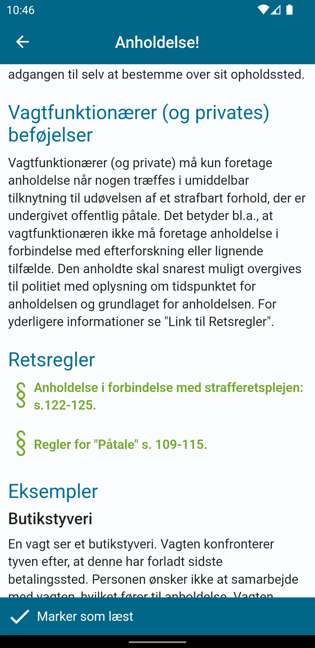 Vagtregler - Retsregler | Indus Appstore | Screenshot