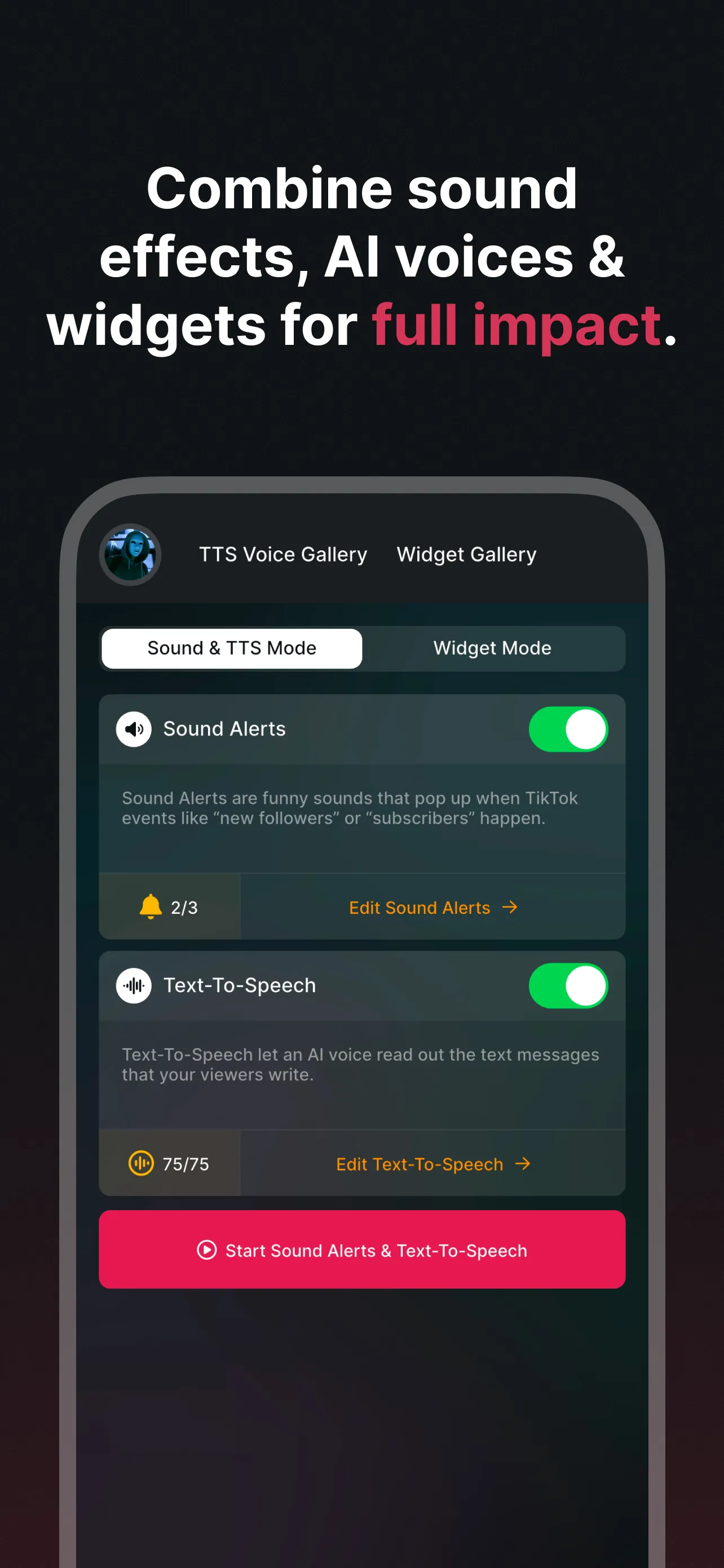 TikFinity Mobile - Alerts&TTS | Indus Appstore | Screenshot