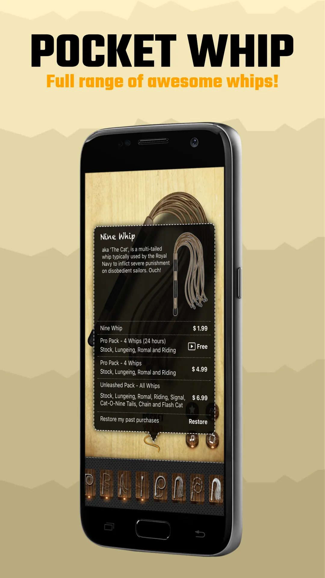 Pocket Whip: Original Whip App | Indus Appstore | Screenshot