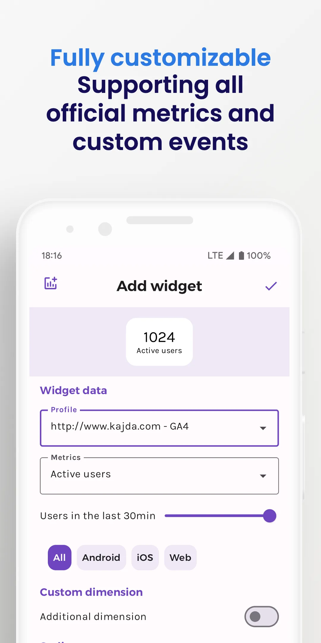 Widgets for Google Analytics™ | Indus Appstore | Screenshot