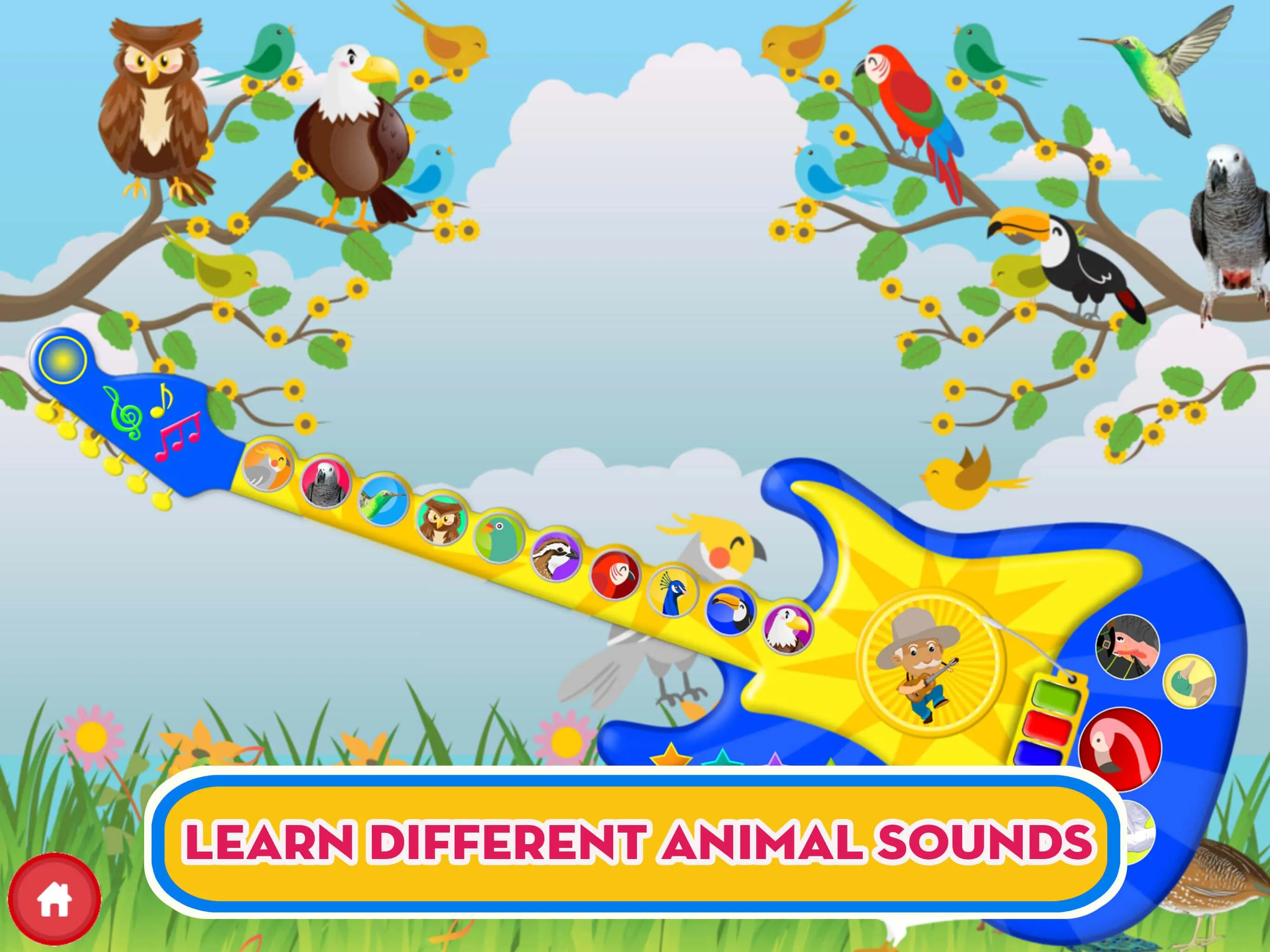 Baby Fun Guitar Animal Noises | Indus Appstore | Screenshot