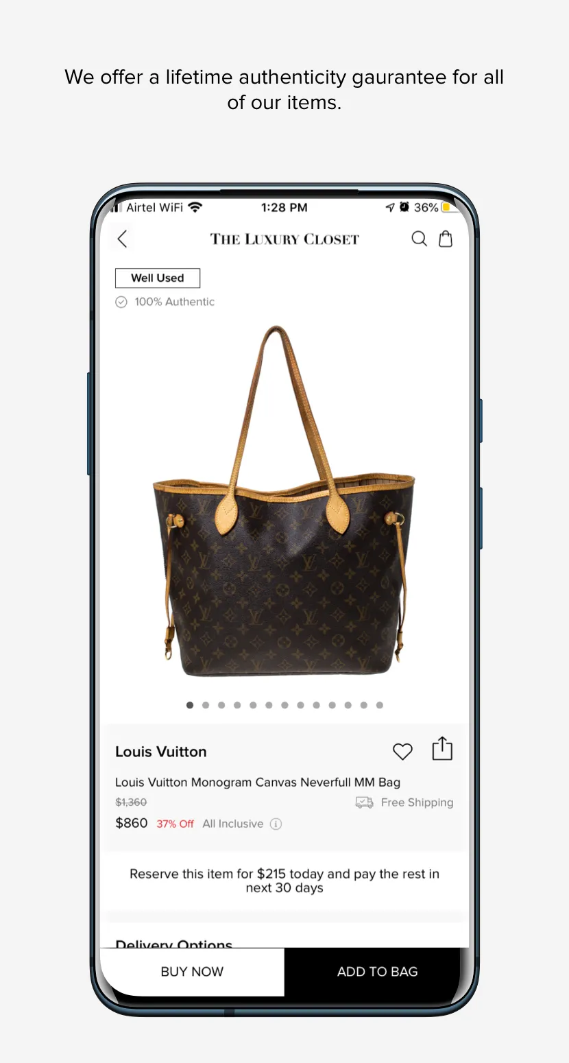 The Luxury Closet - Buy & Sell | Indus Appstore | Screenshot