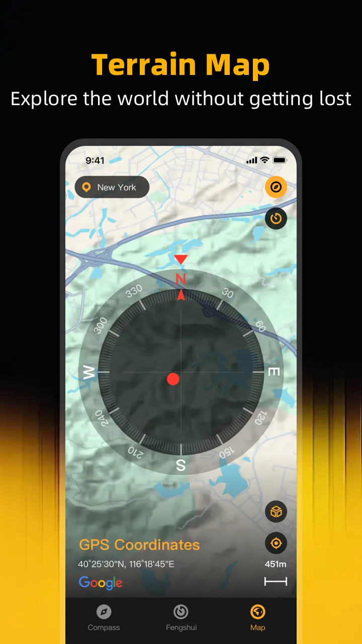 MapCompass: Feng Shui GPSGuide | Indus Appstore | Screenshot