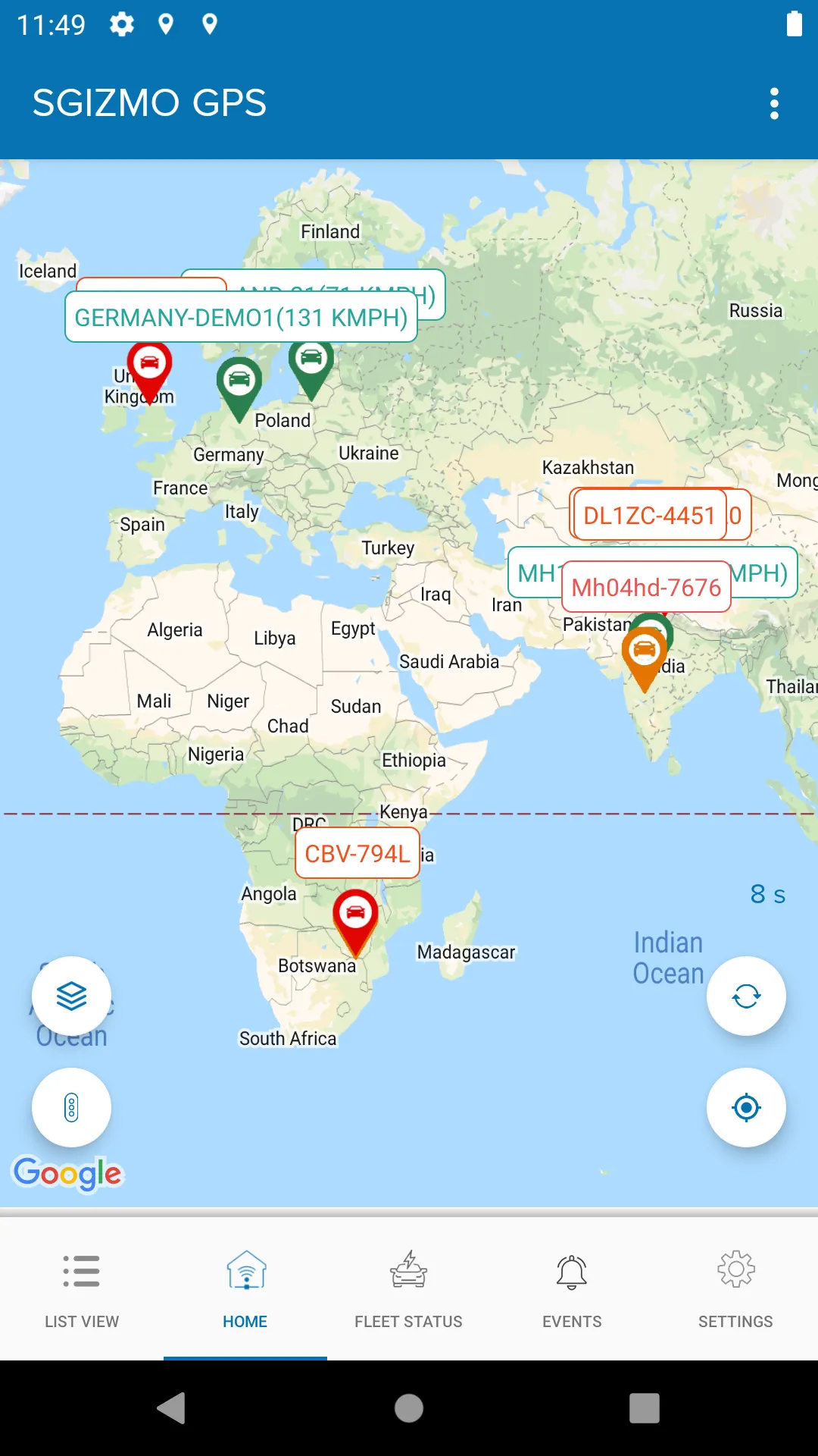 SGIZMO GPS | Indus Appstore | Screenshot