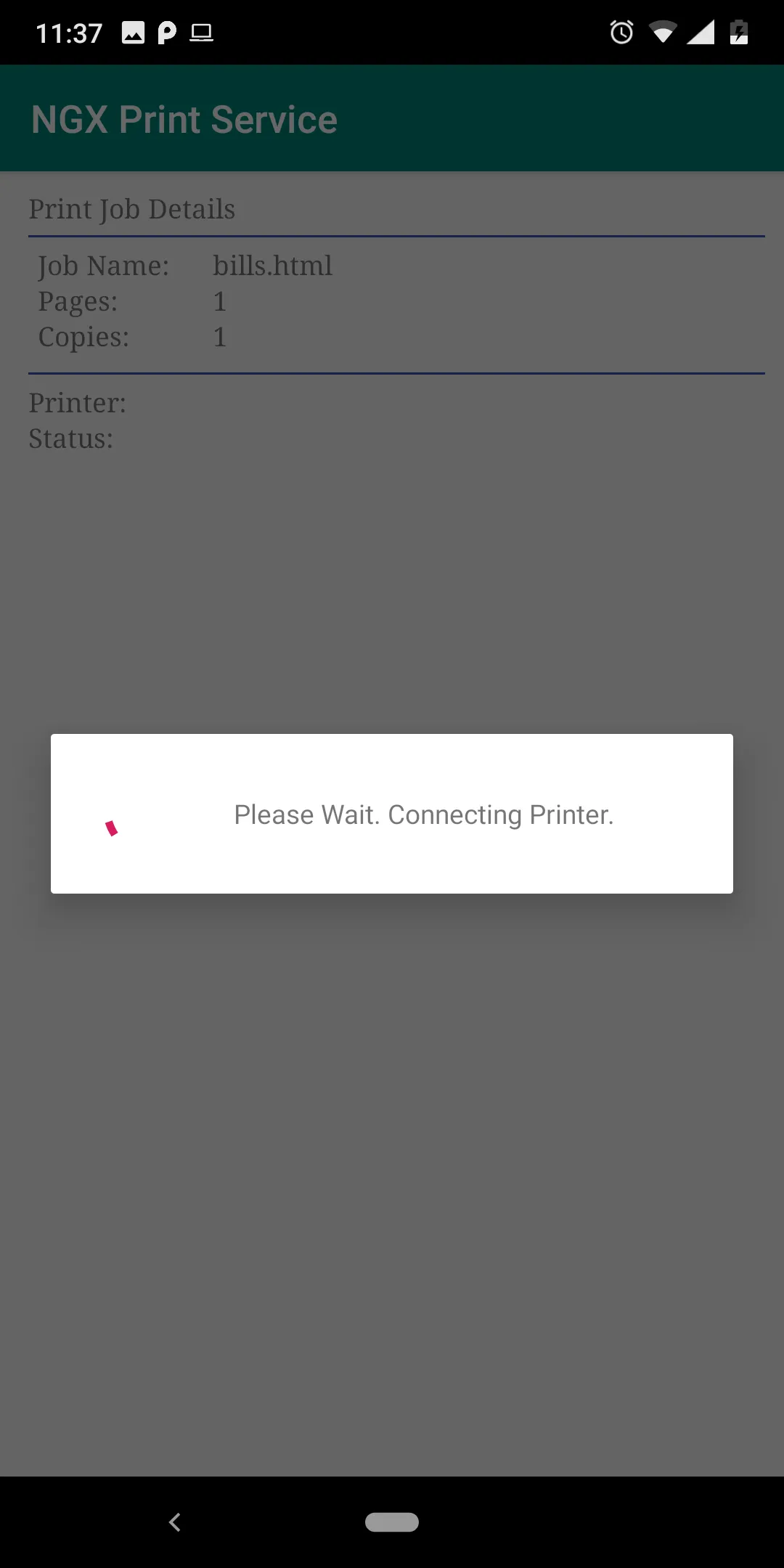 NGX Printer Service | Indus Appstore | Screenshot