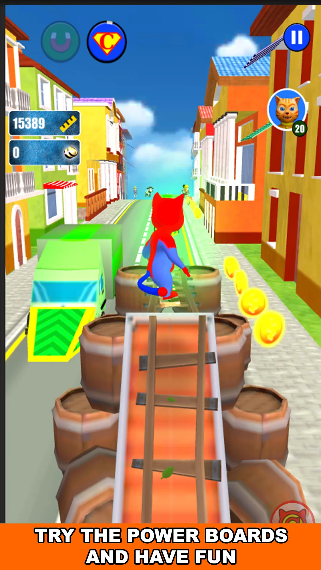 Super Hero Cat Run | Indus Appstore | Screenshot