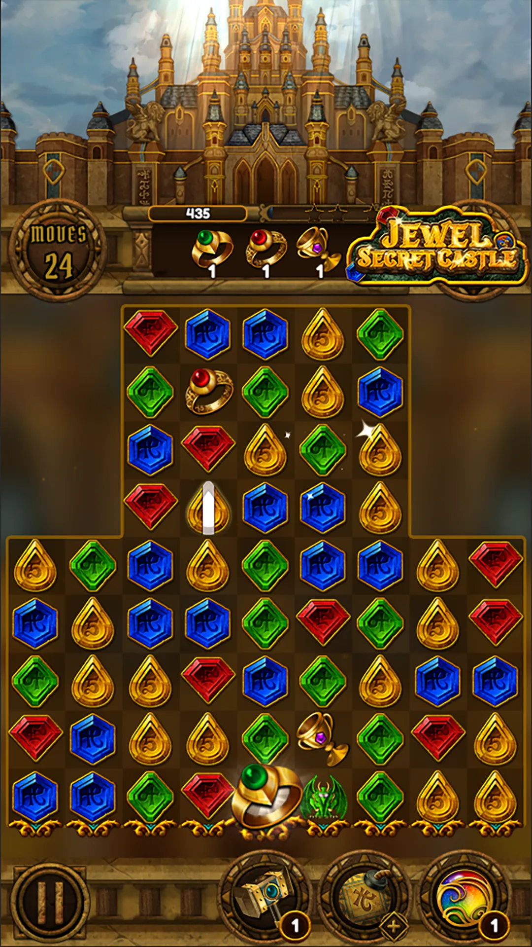 Jewel Secret Castle: Match 3 | Indus Appstore | Screenshot