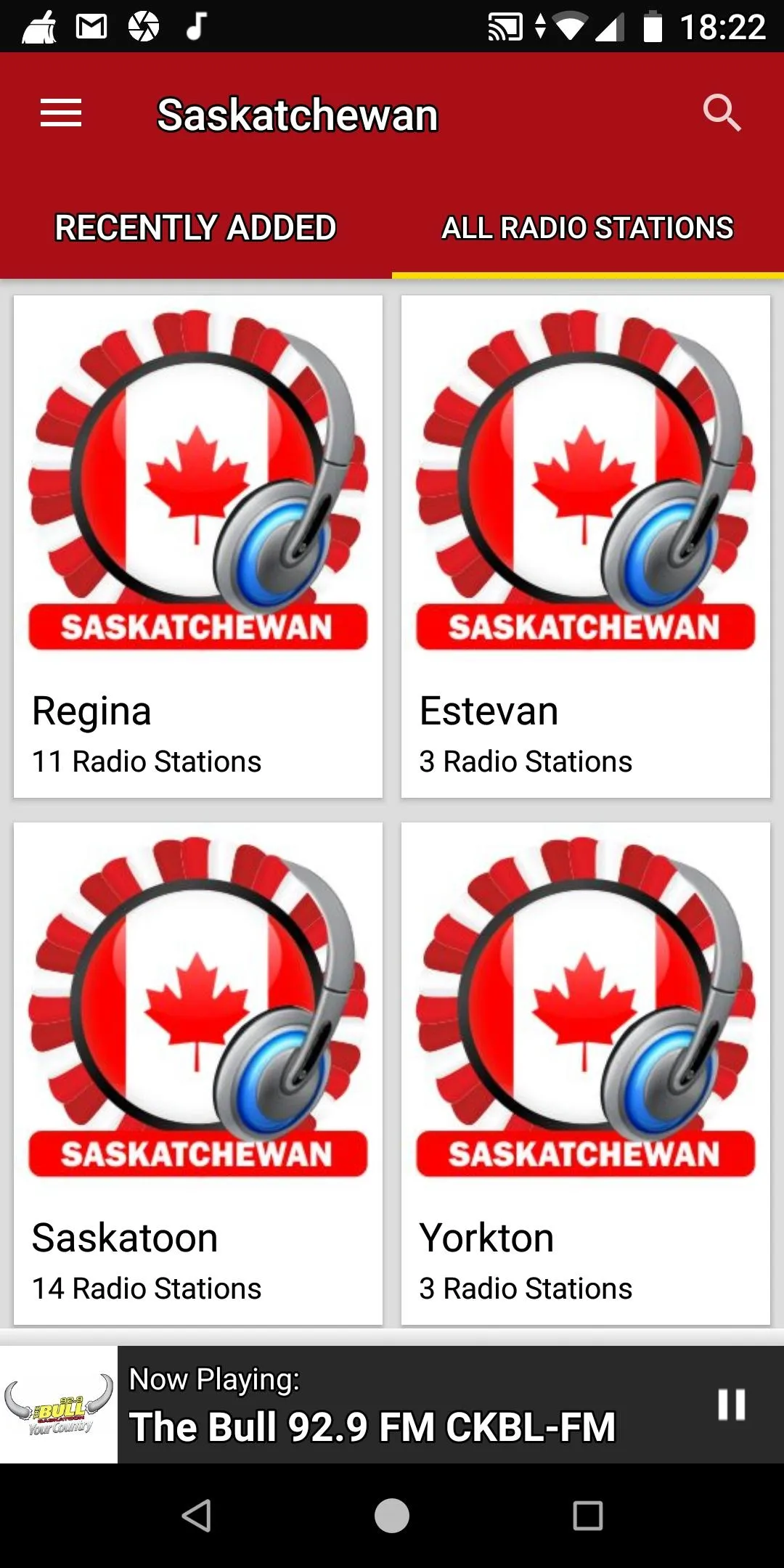 Saskatchewan Radio Stations | Indus Appstore | Screenshot