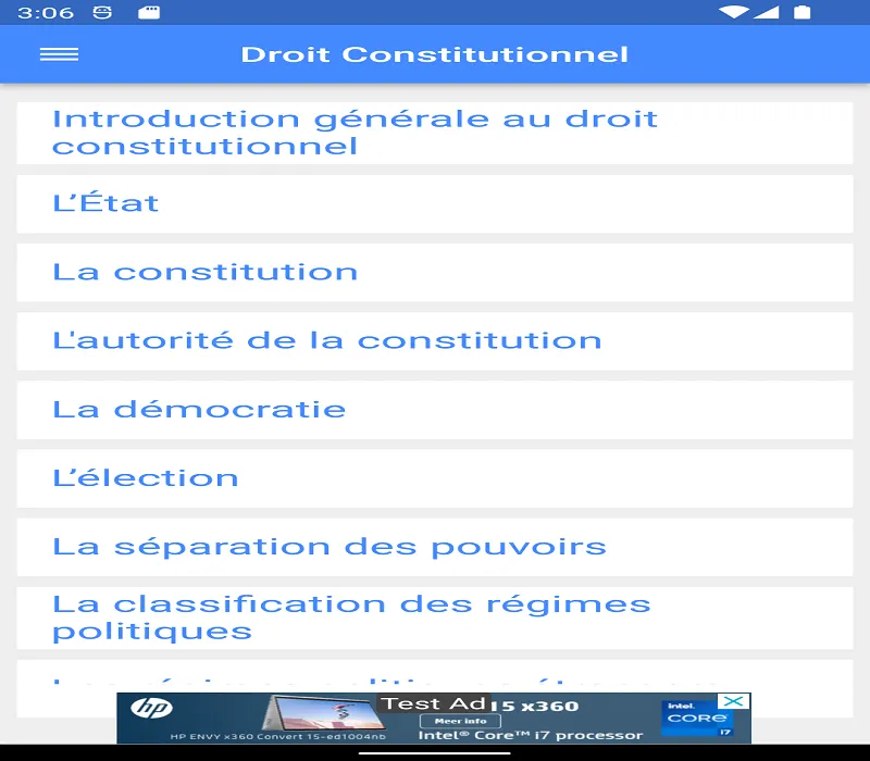 Droit Constitutionnel : Cours | Indus Appstore | Screenshot