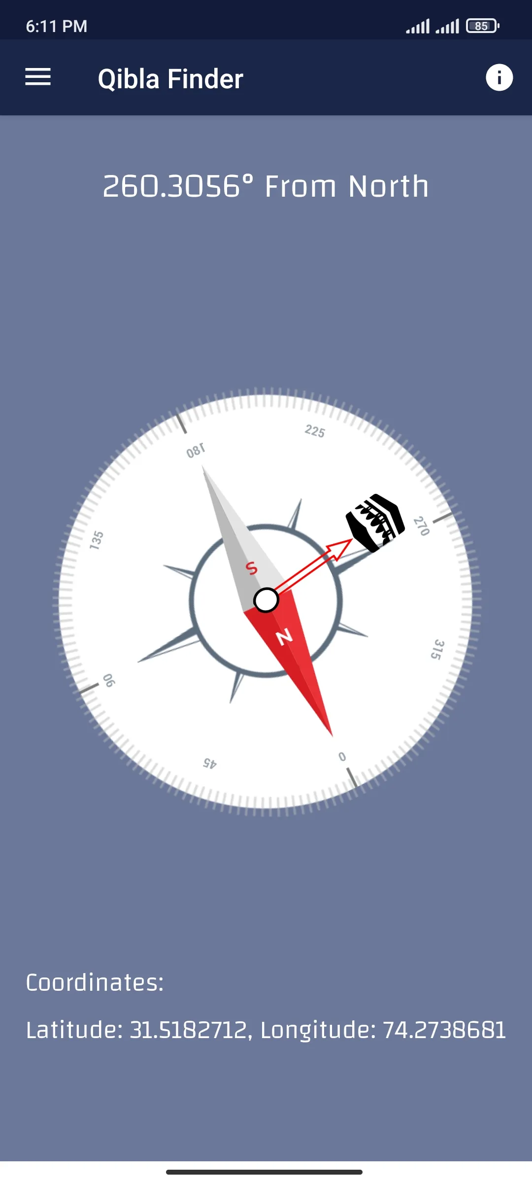 Qibla Compass: Qibla Direction | Indus Appstore | Screenshot