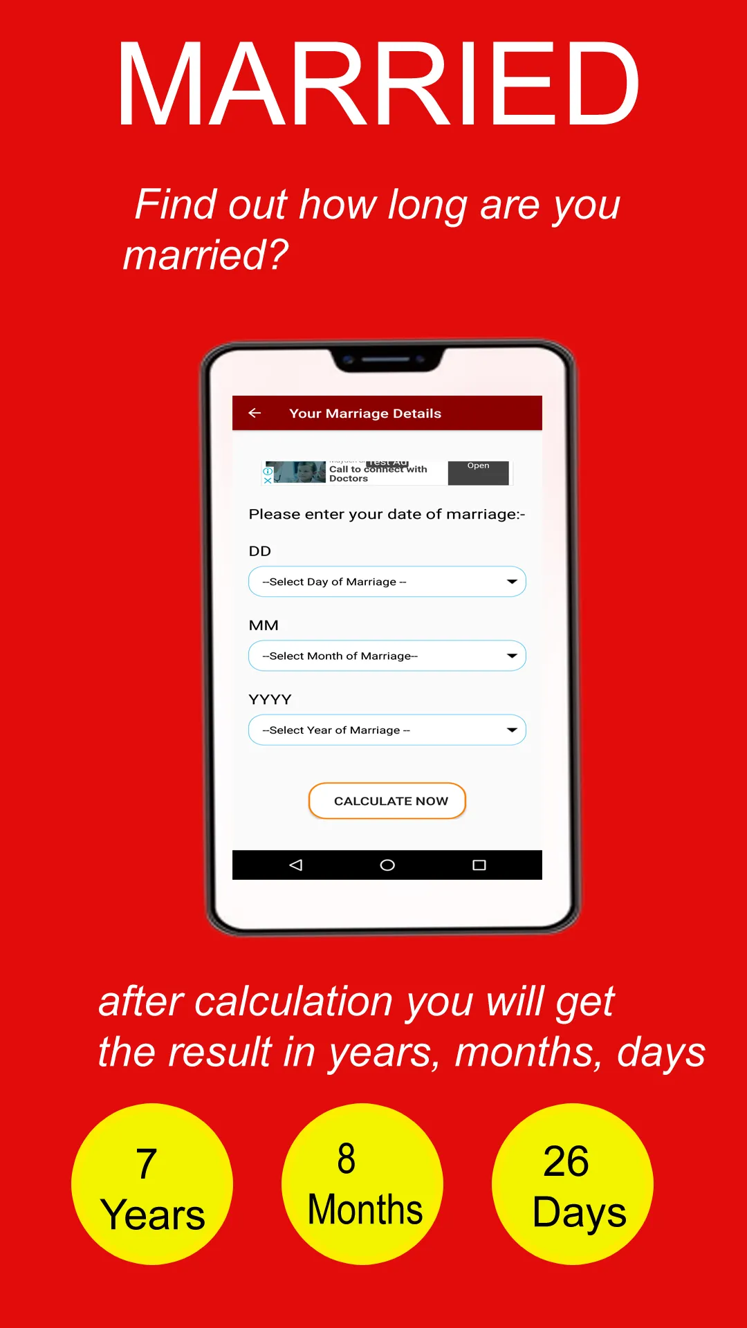 MARRIAGE AGE CALCULATOR | Indus Appstore | Screenshot