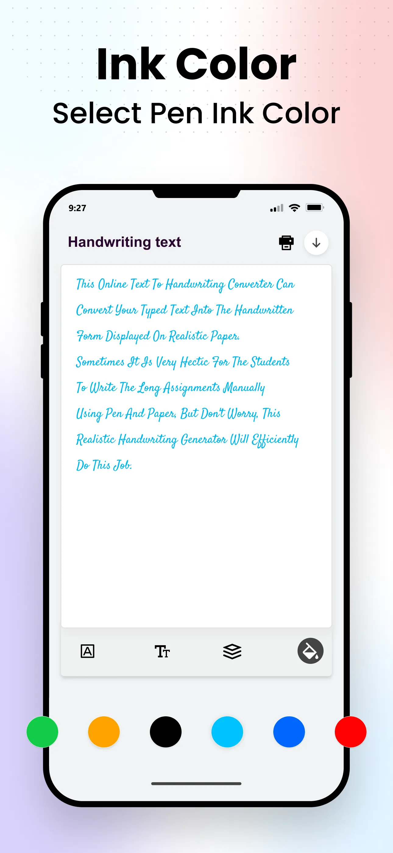 Text to Handwriting Converter | Indus Appstore | Screenshot