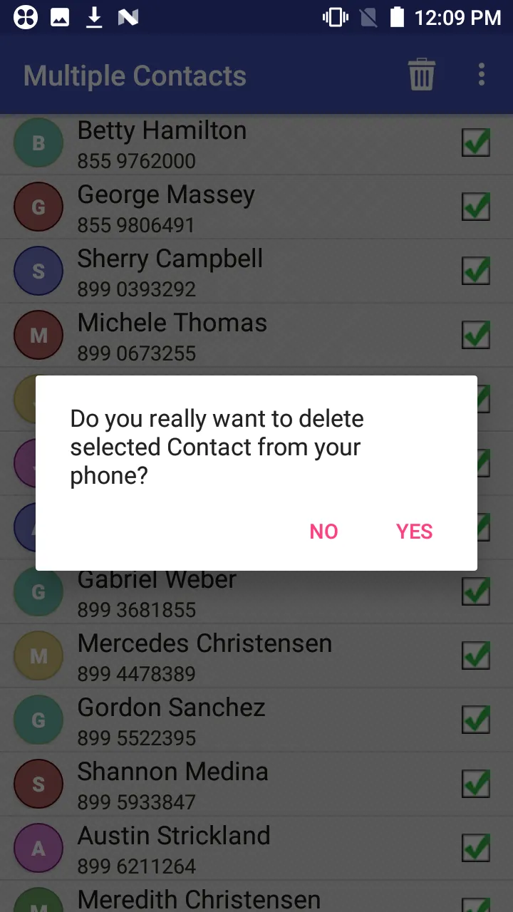 Delete all Phonebook Contacts | Indus Appstore | Screenshot