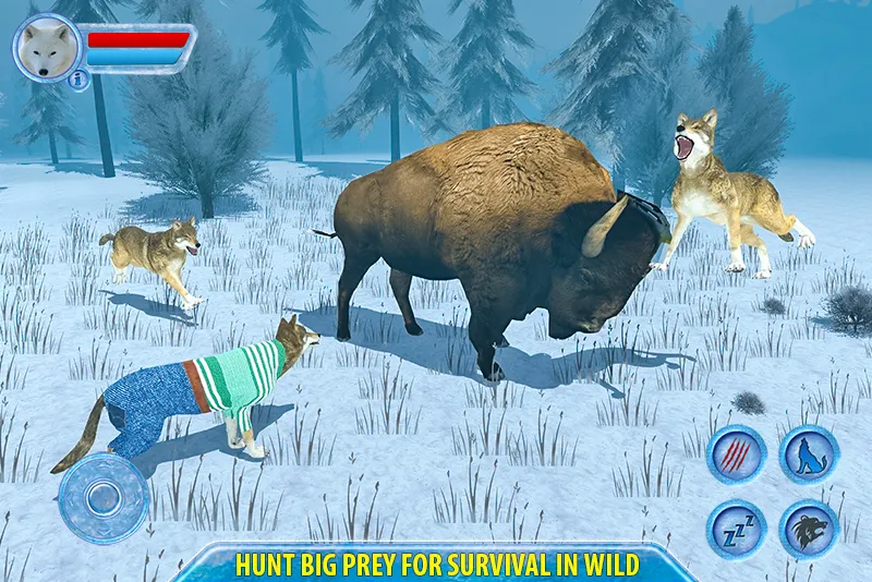 Arctic Wolf Sim 3D | Indus Appstore | Screenshot