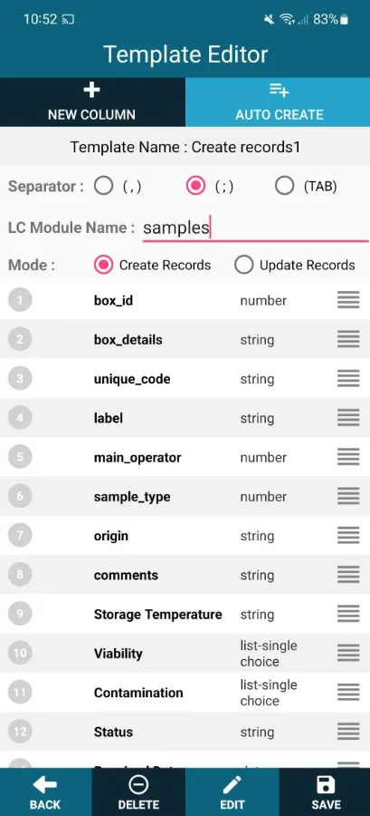 LabCollector ListMaker | Indus Appstore | Screenshot