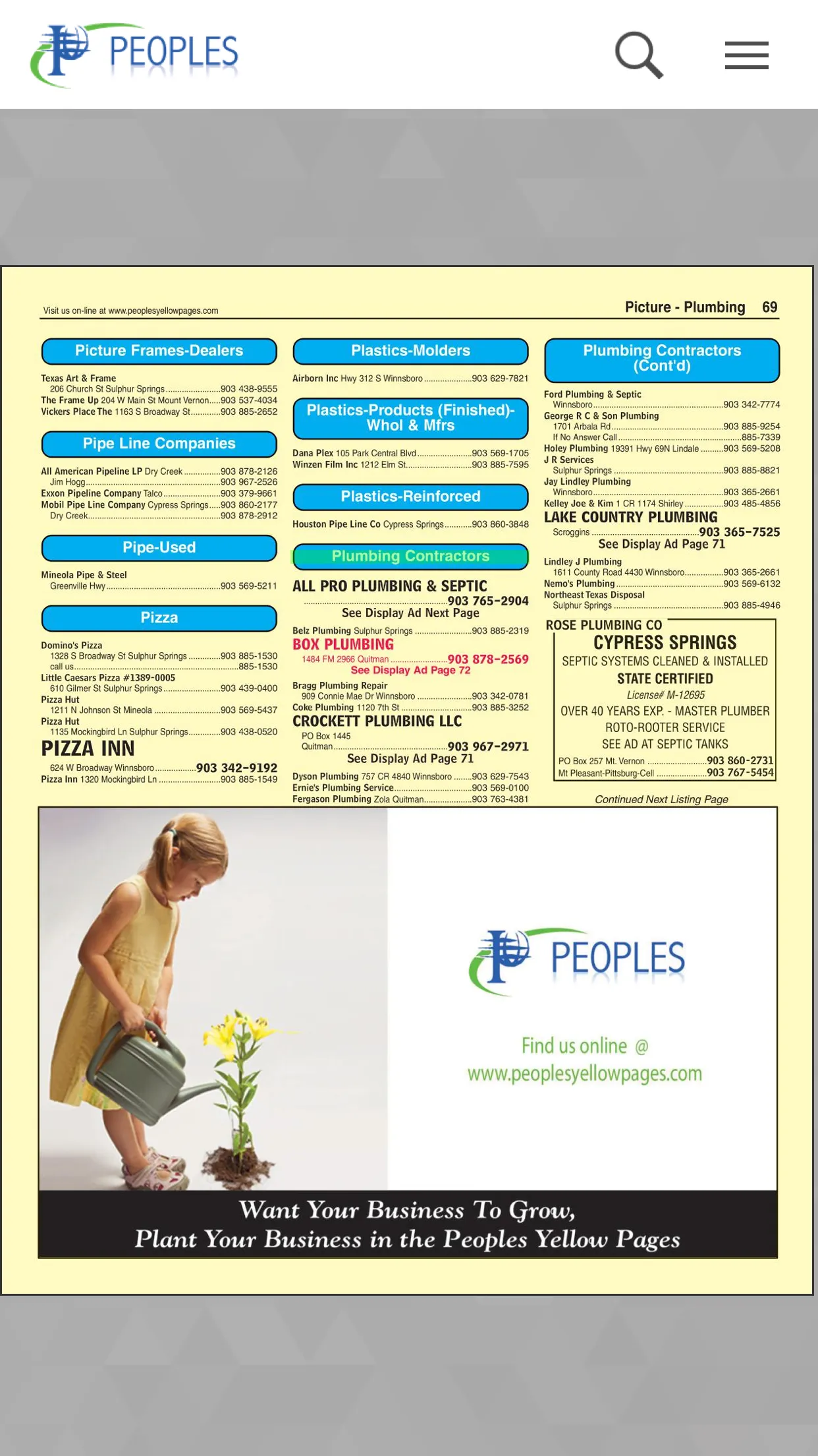 Peoples Telephone Directory | Indus Appstore | Screenshot