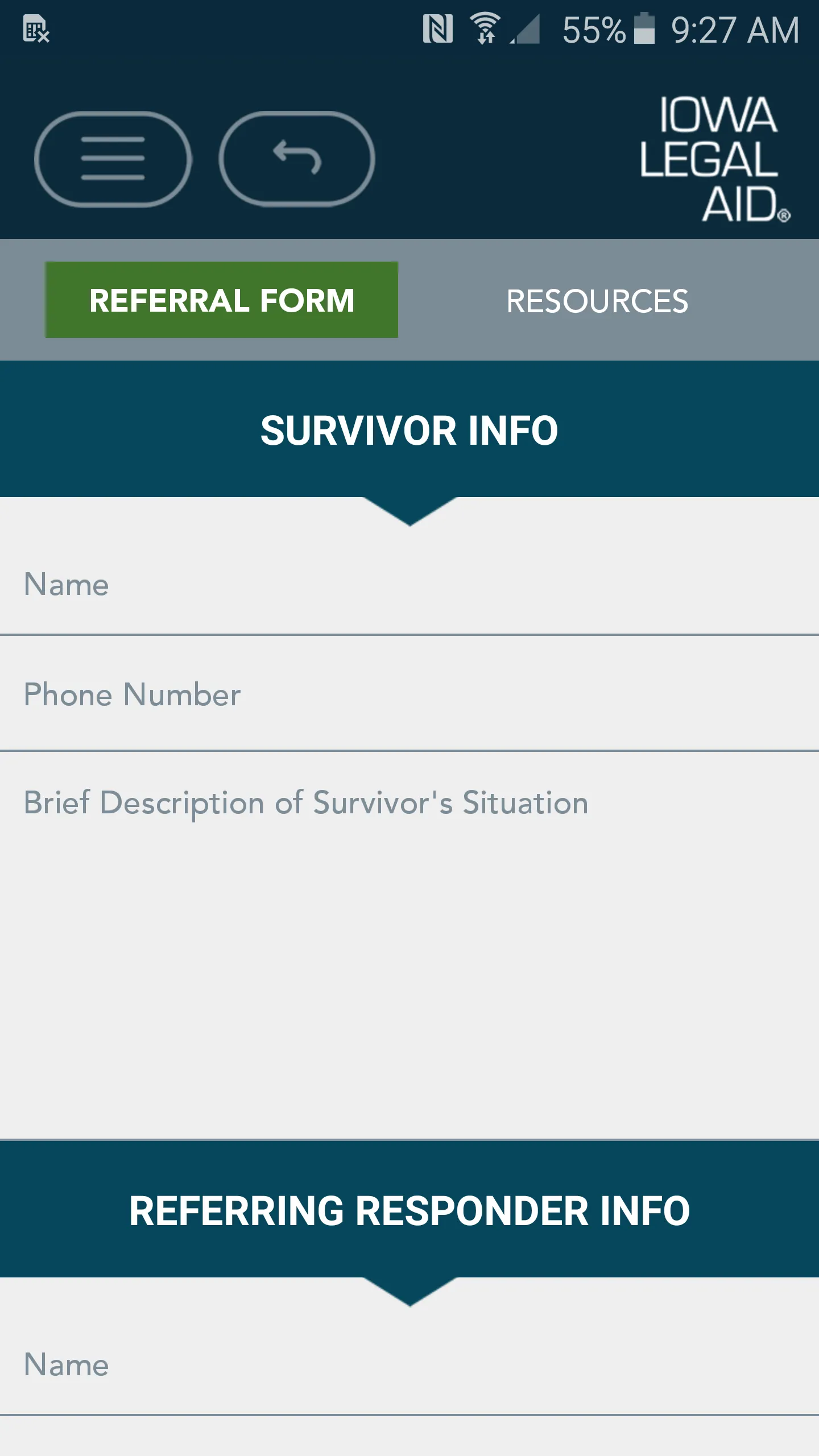 Iowa Legal Aid Disaster Relief | Indus Appstore | Screenshot