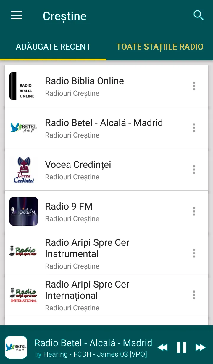 Radiouri creștine | Indus Appstore | Screenshot