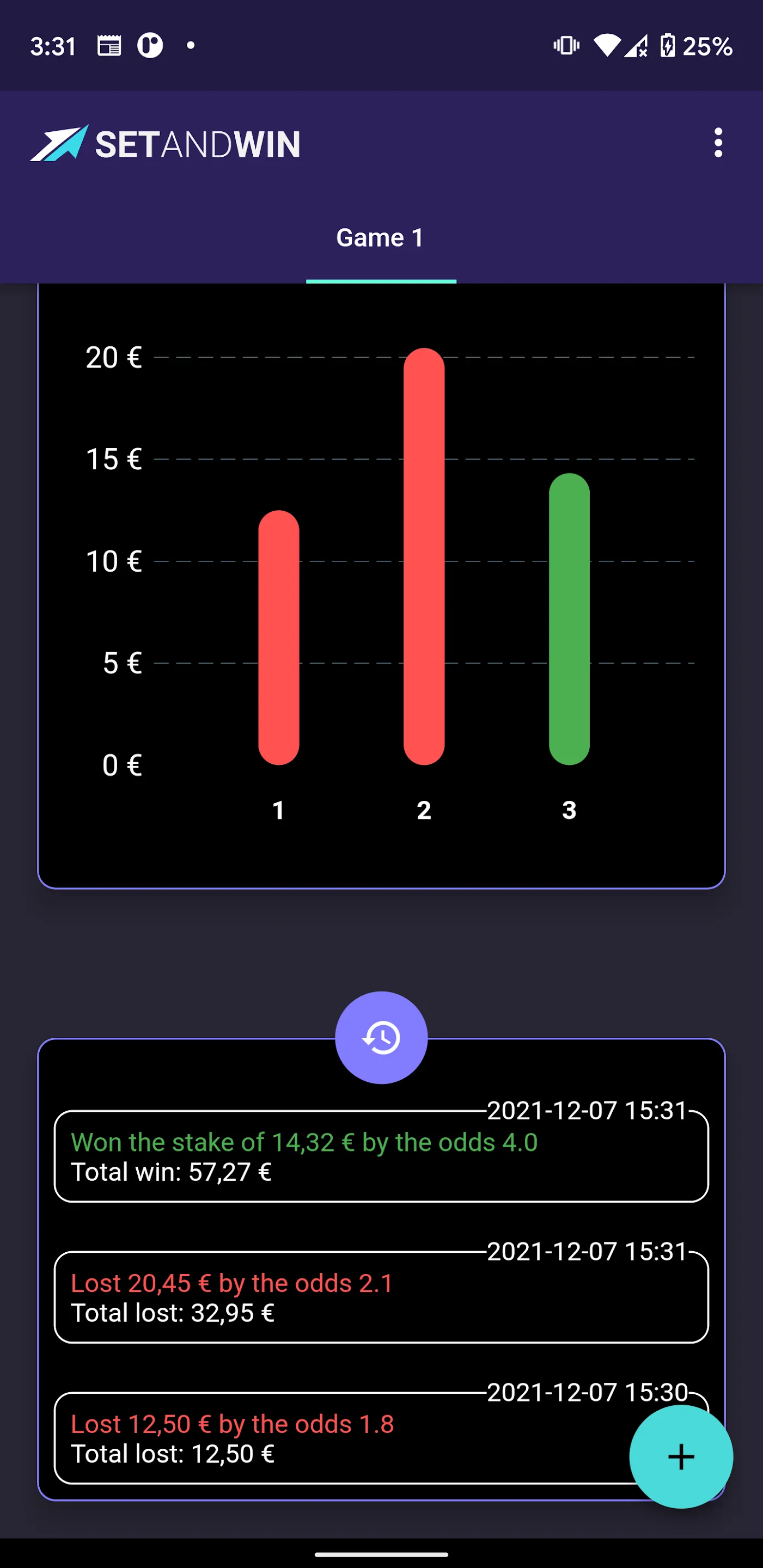 SetAndWin. Bets calculator | Indus Appstore | Screenshot