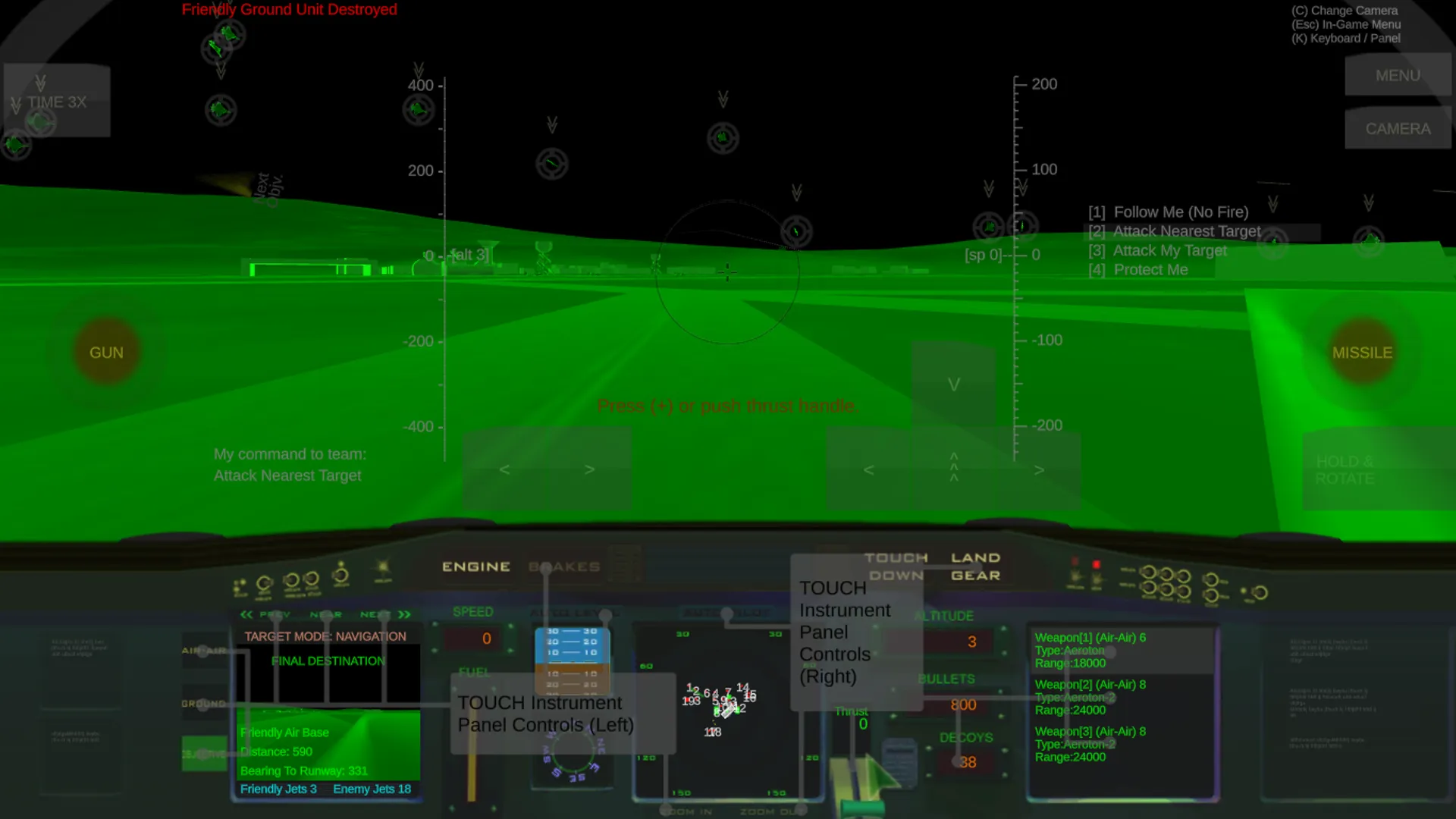 Airquake - Jet fight - cockpit | Indus Appstore | Screenshot