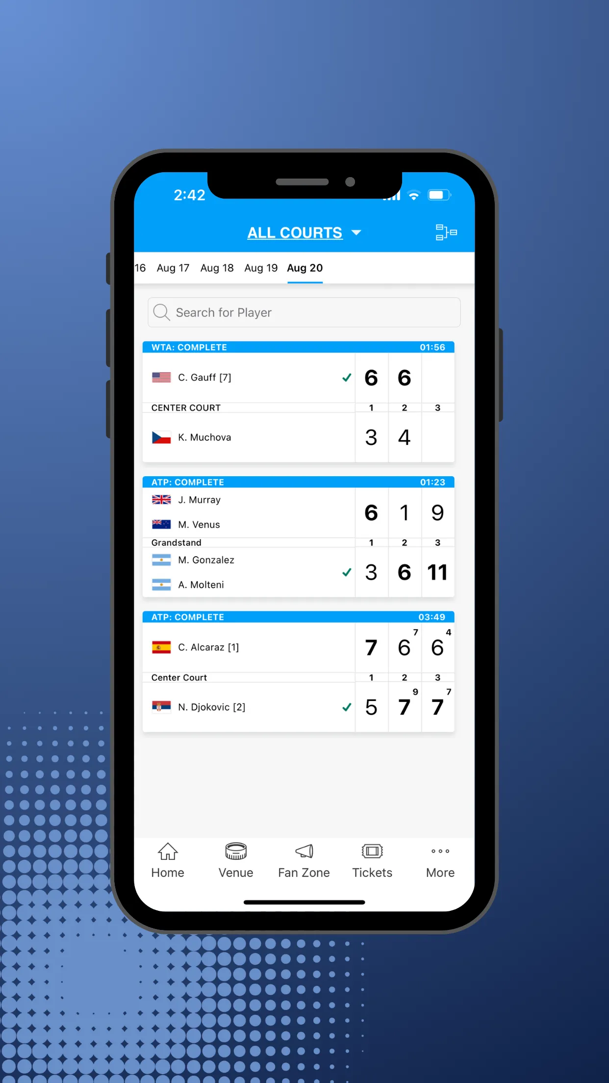 Cincinnati Open | Indus Appstore | Screenshot